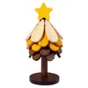 Alfombrilla Aislante Térmico para Árbol de Navidad, Decoración de Mesa con un Toque Creativo de Alta Gama, Alfombrilla para Ollas Antiescaldado de Madera Maciza con Forma de Árbol, Posavasos Plegable, Posavasos para Bol