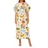 Colección Otoño 2026: Vestido Largo Estampado Estilo Vacaciones Casual para Mujer Transfronterizo Europeo y Americano con Diseño de Cinturón
