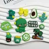 Dibujos Animados Lindo Pequeño Dinosaurio Verde Joyería DIY Funda para Teléfono Móvil Caja de Almacenamiento Pegatina para Vaso de Agua Accesorios Decorativos de Pegamento Suave Parche