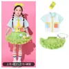 Disfraz de porrista para el Día del Niño, uniforme de clase para el día del deporte de escuela primaria, camisa de lunares para jardín de infantes, atuendo para actuación de danza