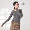 Ropa de práctica de baile, traje de manga larga para danza moderna, primavera y otoño, ropa de entrenamiento corporal adelgazante para danza clásica