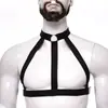 Bambú como ropa europea y americana transfronteriza club nocturno bondage uniforme sexy para hombre tirante hueco top sexy NZO0008