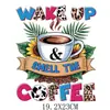 Pegatinas Creativas de Transferencia de Calor con Temática de Café Transfronterizas, Pegatinas de Transferencia de Calor con Logo Impresas en Offset, Imágenes de Transferencia de Calor para Estampado en Ropa