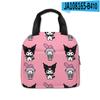 Bolsa de Almuerzo Periférica Impresa en 3D Sanrio Kuromi Kuromi Estudiantes de Primaria Lonchera Térmica Bolso de Mano