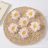 Flor de Peonía Simulada Flor de Seda Flor de Ciruelo Cabeza de Flor Decorativa Tocado DIY Hecho a Mano Material de Flor Artificial Cabeza de Flor Simulada