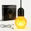 Nuevo Comercio Exterior Transfronterizo Acrílico Luminoso Bombilla Colgante para Interior de Coche Mini Accesorio Estilo Retro Luz Ambiental Luz Respiratoria