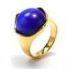 Joyería al por mayor de comercio exterior Nueva moda transfronteriza europea y americana nicho Ins moda Ruili elegante Anillo de titanio y acero ópalo