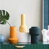 Color Morandi Estilo Nórdico Creativo ins Jarrón de Cerámica para Flores Secas Sala de Estar Arreglo Floral Adornos Decorativos Modernos Simples