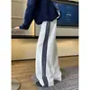 En stock: Nuevo modelo otoño 2026 380g algodón chino pantalones rectos con cordón de bloques de color, corte holgado, talla grande, pantalones casuales para hombre