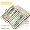 Conjunto de Manicure e Pedicure de Aço Inoxidável 12/8/9/11/16/19 peças, Kit de Beleza Multifuncional com Cortadores de Unha e Cuidados com os Pés