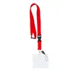 Passe de navio de cruzeiro colorido com fivela de segurança destacável, crachá de identificação com cordão de cartão à prova d'água horizontal de PVC