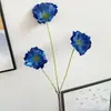 3 Amapolas Grandes, Amapolas, Flores Artificiales, Pinturas al Óleo Florales de Boda, Salones de Boda, Mobiliario Suave para Hogar de Hotel