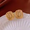 Pendientes Vintage de Plata Estilo Corte con Diseño de Gota de Agua Tachonada de Diamantes, Exagerados y Únicos, Pendientes de Botón Versátiles con Sentido de Diseño, Pendientes de Nicho para Mujer