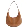 Bolsa Vintage Nicho Fosca para Mulheres 2025 Novo Modelo Versátil Bolsa de Ombro para o Dia a Dia Bolsa de Mão Pequena Bolsa Meia-Lua