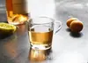 Taza de vidrio con mango grueso no borosilicatado juego de tazas de té pequeñas taza pequeña resistente al calor kung fu taza de té pequeña juego de té al por mayor