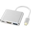 Estação Docking Tipo-C 6-em-1 Hub Usb3.0 Rede 100m Divisor de Computador Estação Docking Hd