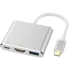 Estación de Acoplamiento Tres en Uno Tipo-C a HDMI Convertidor de Entrega de Potencia USB PD Dock de Expansión 4K HD Multifuncional