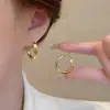 Pendientes de Diseño Personalizado, Lujo Accesible y Pendientes de Gama Alta, Exquisitos y de Moda, Pendientes de Zirconia Color Oro Champagne con Forma de Durian