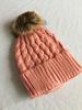 Chapéu Infantil de Lã Tricotado em Torcido Aba Larga com Pompom Bebê Inverno Quente ebay Mais Vendido Explosões Europeias e Americanas