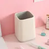Porta-canetas de emenda bicolor multiuso porta-lápis suporte para maquiagem de estudante porta-canetas simples criativo de celebridade da internet logotipo publicitário