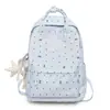 Mochila Escolar Feminina Ensino Fundamental Ensino Médio Universitário Simples Fashionável Feminina Grande Capacidade para Computador Viagem Mochila de Costas Dupla