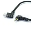 Mini 5P Doblez Izquierdo a DC2.5 TRRS Codo Negro Trenzado Exterior Cable de Datos Cable de Alimentación