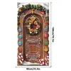 Qzbmt041-052 Cortina de Puerta Navideña Transfronteriza Decoración de Ancho de Puerta Papá Noel Decoración Festiva Banderín
