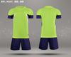 Traje de Ropa de Fútbol de Dos Piezas para Niños Adultos Camiseta de Manga Corta Jersey Competición Deportes Ropa de Entrenamiento Integral Traje para Hombre