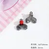 Colgante de Corazón Araña Cruz de Diamante Estilo Francés Vintage Materiales para Accesorios de Collar Pendiente Hecho a Mano