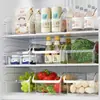 Caja de Almacenamiento para Refrigerador Tipo Cajón, Caja de Conservación de Grado Alimenticio, Estante para Almacenamiento de Frutas y Huevos, Caja de Almacenamiento de Plástico para el Hogar
