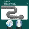 Desagüe de lavabo de baño con tapón de resorte, tapón a prueba de fugas, juego de tubería de desagüe de acero inoxidable para lavabo de baño