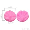 2 piezas de hojas y pétalos molde de silicona con clip para pastel, molde de azúcar, juego de combinación opcional multiestilo