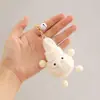 Lindo Juguete de Peluche Briqueta de Ojos Grandes Muñeca Llavero Llavero de Pareja Regalo Colgante Decorativo para Mochila de Estudiante