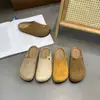 Zapatos Birkenstock de Suela Gruesa para Mujer, Medias Zapatillas de Punta Cerrada para Uso en Exteriores, Zapatos Perezosos sin Cordones de Verano 2026, Gamuza Casual de Punta Redonda