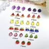 Venta caliente mini fruta joyería para uñas linda cereza sandía uva resina estéreo diy material de accesorios hechos a mano