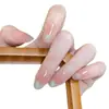 10 Pares de Unhas Postiças Feitas à Mão Codificadas, Olho de Gato Degradê, Luxo Deslumbrante, High-End, Unhas Postiças que Realçam a Pele, Removíveis
