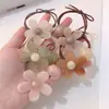 Color gelatina linda chica flor liga para el pelo cuerda para atar el pelo de chica banda elástica alta para coleta accesorios para el pelo de todo tipo de combinaciones