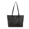 Bolso de hombro de gran capacidad con estampado de leopardo, nueva colección de otoño 2026, elegante bolso tote, diseño retro versátil, adecuado para ir al trabajo, bolso de axila para mujer