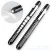 Lámpara de pluma de aluminio con escala color luz oral pupila examen lámpara de pluma luz amarilla luz blanca LED escala Lámpara de pluma enfermera
