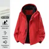 Chaqueta de Montañismo Unisex 3 en 1 Estilo Luo Tuo para Otoño e Invierno, Cortavientos, Impermeable, Desmontable de Dos Piezas, para Personas Menudas