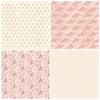 Paquete de 12 hojas para álbum de fotos DIY, papel recortado, papel para manualidades, papel con estampado floral rosa para el día de San Valentín
