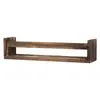 Prateleira de Parede Prateleira de Uma Palavra para Temperos de Cozinha Montada na Parede Porta-Retrato Decorativo Simples para Sala de Estar Prateleira de Armazenamento de Parede de Madeira Sólida