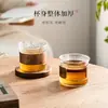 Taza Pequeña de Té de Vidrio de Borosilicato Alto, Taza Maestra, Resistente al Calor, Antiescaldante, Taza Aislada para Beber Té, Taza de Té Kung Fu, Juego de Té, Ceremonia del Té