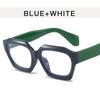Nicho de estilo europeu e americano óculos de sol de armação grossa personalidade Polygon Street óculos de sol de tiro moda simples homens e mulheres óculos de moda