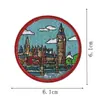 Parches Bordados de Destinos de Viaje del Mundo, Parches Termoadhesivos sin Coser, 9 Tipos de Insignias Conmemorativas de Check-In para Ropa