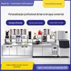 Bancada de Água Equipamento Completo para Loja de Chá de Leite Refrigerador Bancada de Trabalho Máquina para Lanchonete de Hambúrguer Operador de Chá de Leite