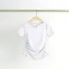 Camiseta de Yoga Feminina, Alta Qualidade Secagem Rápida Manga Curta Slim Fit Pilates Treinamento Fitness Top, Roupa Esportiva Casual