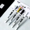 Caneta Marcadora à Base de Óleo Guangna Transfronteiriça à Prova d'Água Tubo de Agulha Ultra Fina Caneta de Pintura 0.7mm Caneta Metálica para Retoque de Pneu de Carro