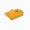 Bengbu Big Eight-compartment box amarelo plástico peças treliçado caixa multi-compartimento caixa caixa de peças de compartimento grosso caixa de peças