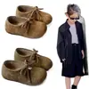 Zapatos Birkenstock Retro de Ante para Niñas, Nuevo Estilo Otoño, Mocasines de Suela Suave para Niñas, Zapatos Individuales Infantiles para Edades 3-6